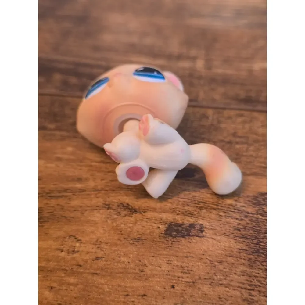 Littlest Pet Shop Crouching Cat Kitten G7 122 Apricot Advent Authentic LPS